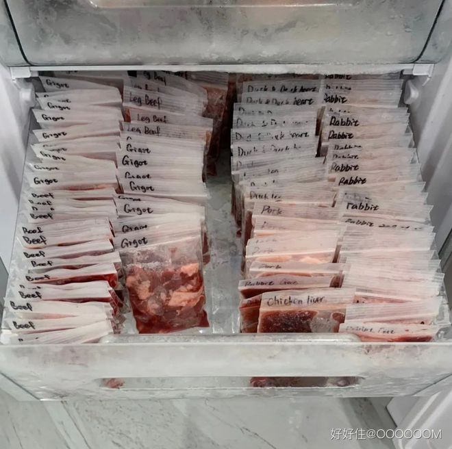 新鲜肉放冰箱里冷冻能放多久