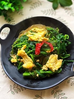 菠菜鸡蛋片的做法大全家常