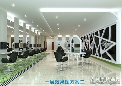 美容美发店装修效果图