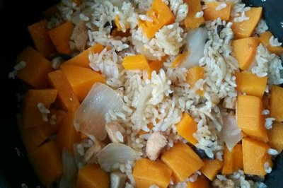 鸡肉南瓜饭如何制作方法