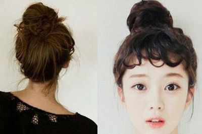 女士丸子头型