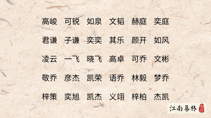 男孩成语取名字大全