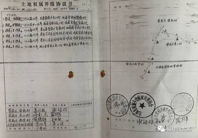土地权属界线协议书