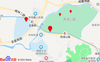 西湖公园地图