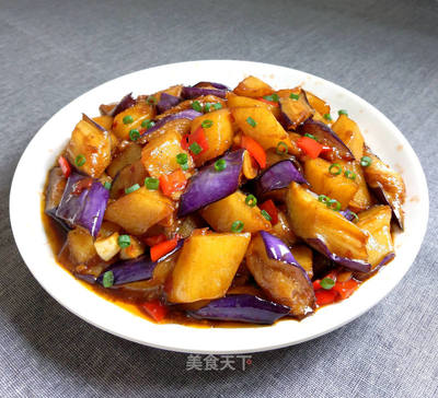 家常茄子烧土豆