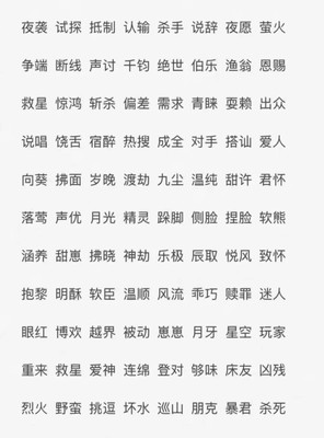 与火有关的网名