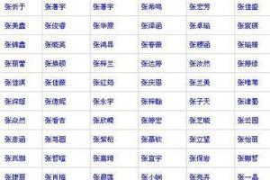 张姓女孩子名字