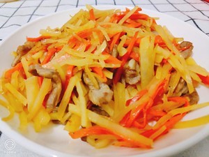 肉炒土豆丝的家常做法