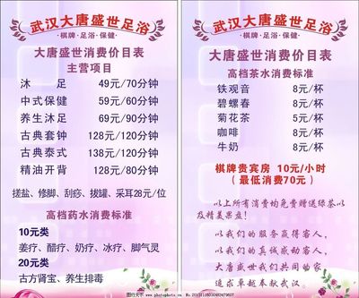 足疗项目名称大全