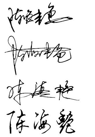 个人签字
