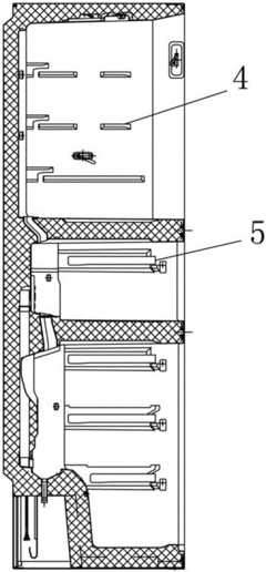 风冷冰箱电动风门内部结构