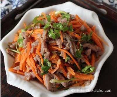 牛肉炒胡萝卜