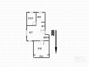 45平小户型一房改两房