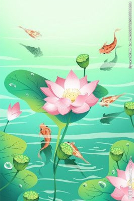 荷花设计图