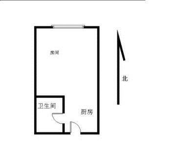 开门旁是厨房