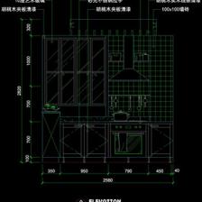 厨房cad立面图