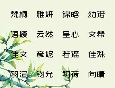 孩子起名字大全