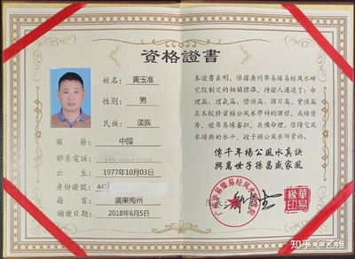 风水师证书