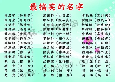 搞笑两个字的网名