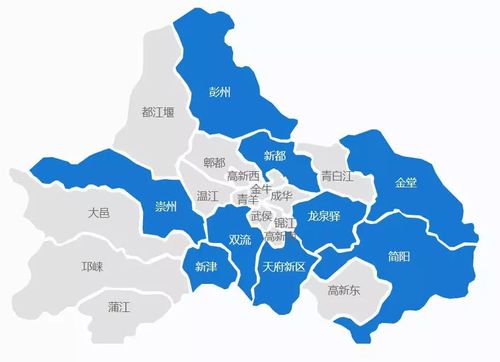 成都区划地图
