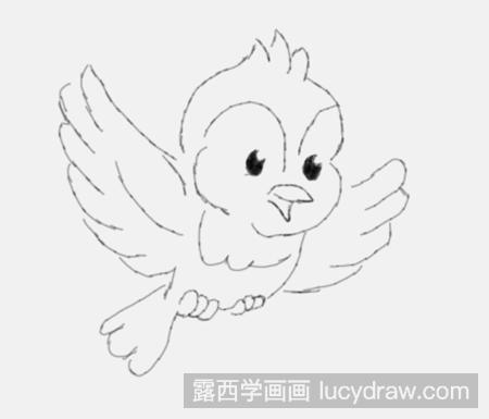 飞翔的小鸟怎么画大全