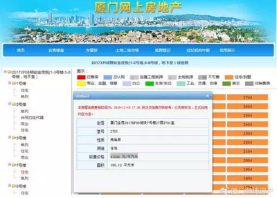 厦门网上房地产查询