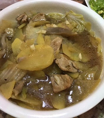 香菇白菜炖土豆的做法