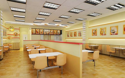 早餐店装修效果图简单方便