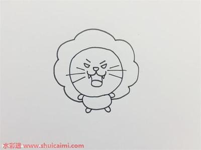 师子的简笔画怎么画