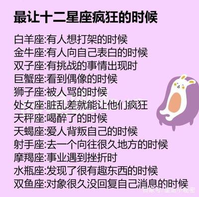 十二星座能力排名