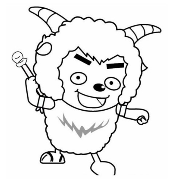 怎么画喜羊羊的简笔画卡通简笔画图片