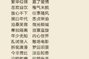 四字成语起名