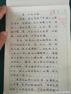 为父母洗衣服过程作文300字作文怎么写