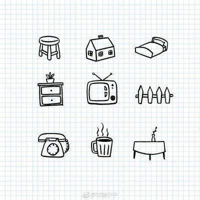 家具 简笔画