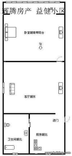 两卧室朝东客厅厨房朝北