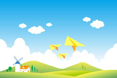 动物玩纸飞机动画视频下载