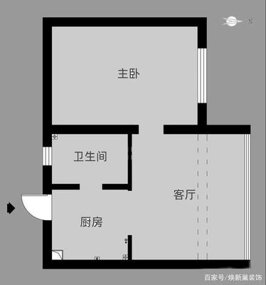 卫生间跟厨房正对