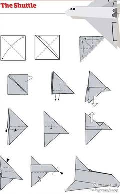 纸飞机的折法步骤