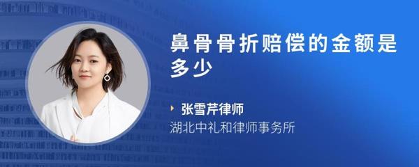 鼻骨骨折赔偿