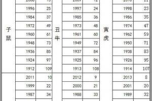 生肖  年龄