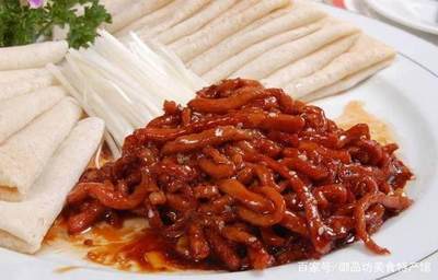 豆腐皮卷京酱肉丝