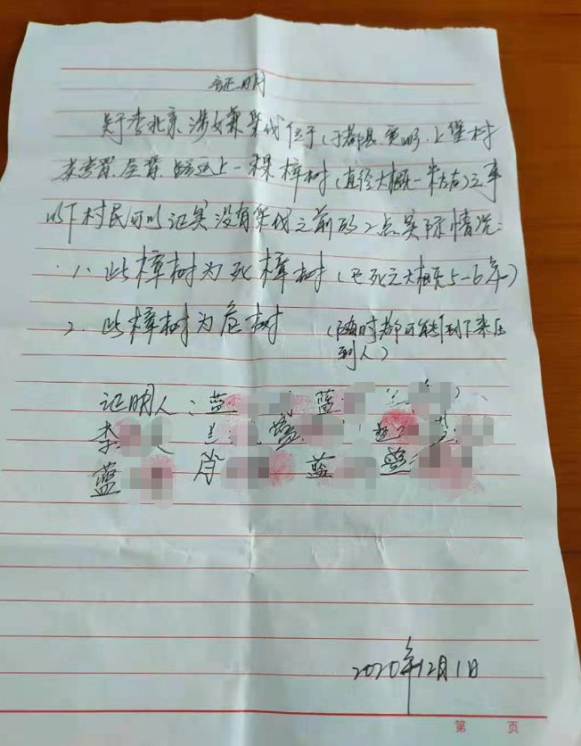 砍伐证明怎么写