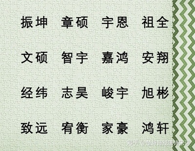 儒雅诗意男孩子名字