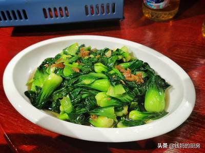 猪油渣炒小白菜