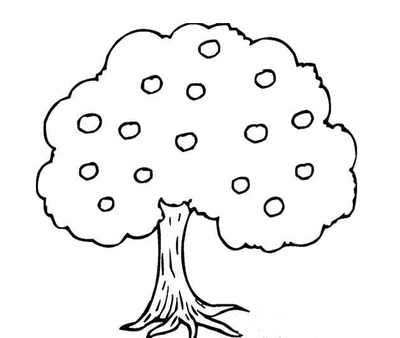 参天大树怎么画简单图片