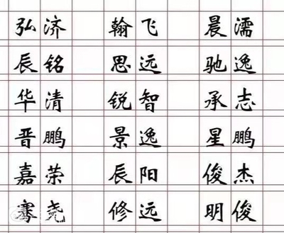 逸名字大全男孩名字