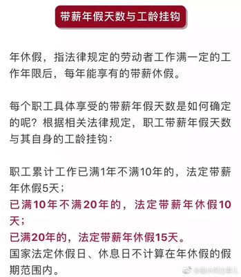 年假是国家规定的吗