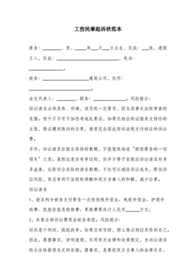 债务纠纷起诉状