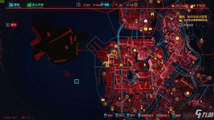 赛博朋克2077地图与势力