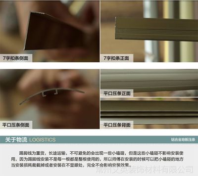 木制扫脚线下口塑料压条